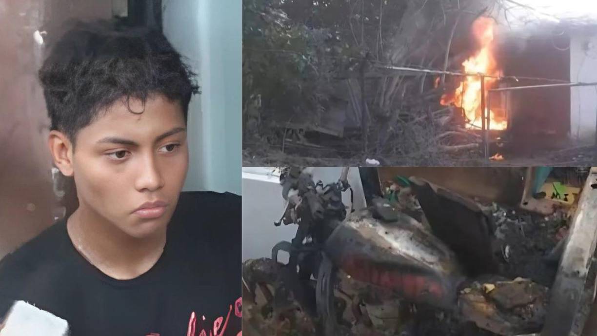 Un joven de 19 años fue detenido este jueves en el barrio <b>La Cumbre Chorotega</b>, en <b>Choluteca</b>, después de prender fuego a la casa de su madre.