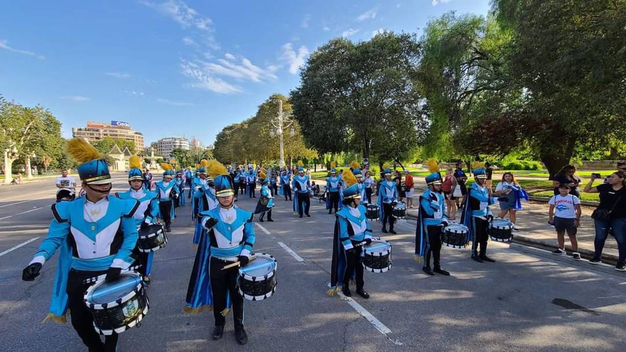 Los hondureños residentes en Valencia fueron los primeros en ser testigos del espectacular ‘show’ este sábado.