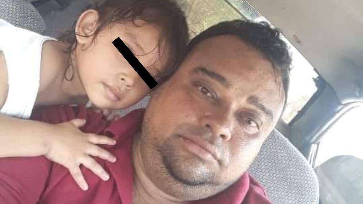 Selvin Ramón Mejía y su hija eran muy queridos en el lugar. La comunidad está de luto.