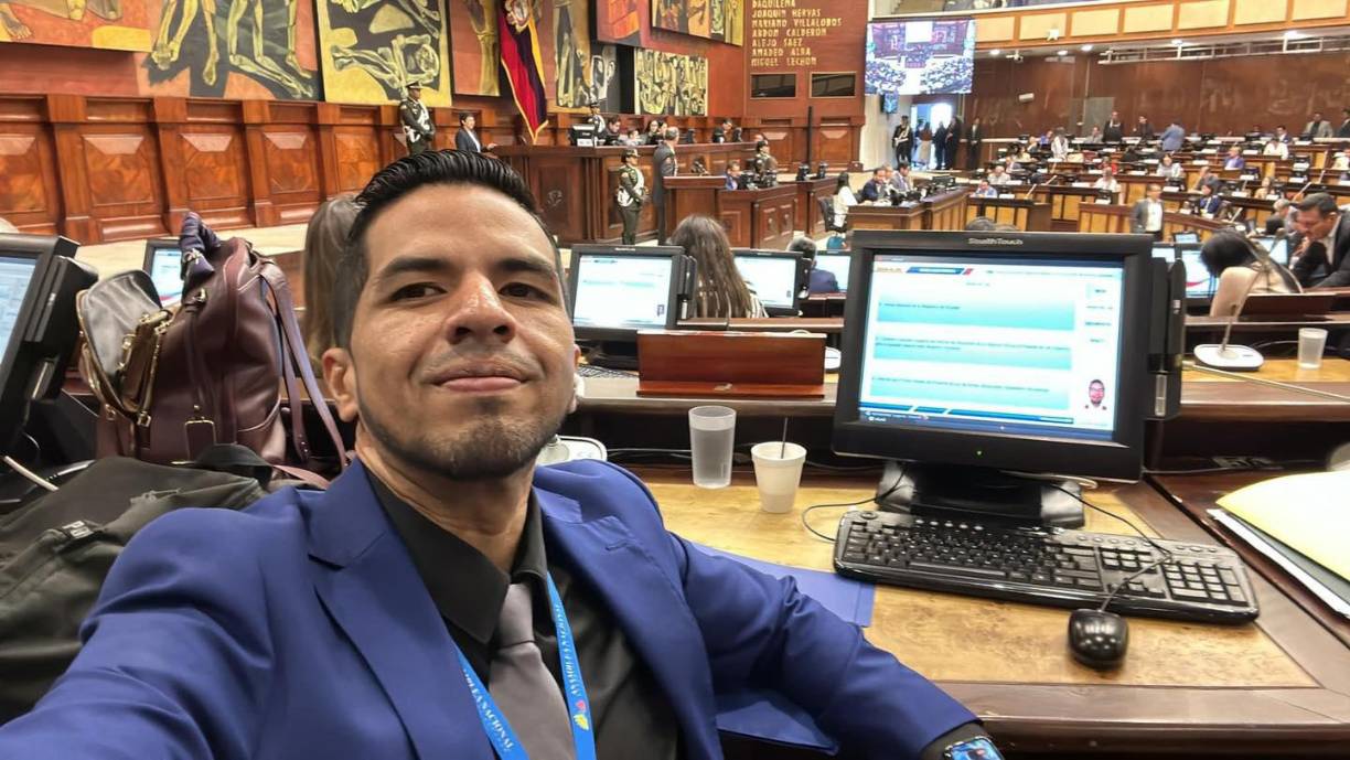 Cristhian <b>Nieto</b>, de 34 años, era asambleísta alterno de la legisladora Mónica Salazar, representante por la provincia de Los Ríos (suroeste). 