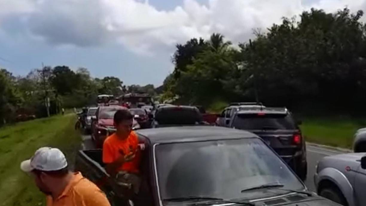 El tráfico pesado se produjo en parte por varias colisiones en la carretera CA-13.