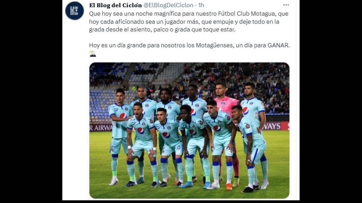 El Blog del Ciclón: “Hoy es un día gran para nosotros los motagüenses, un día para ganar.”