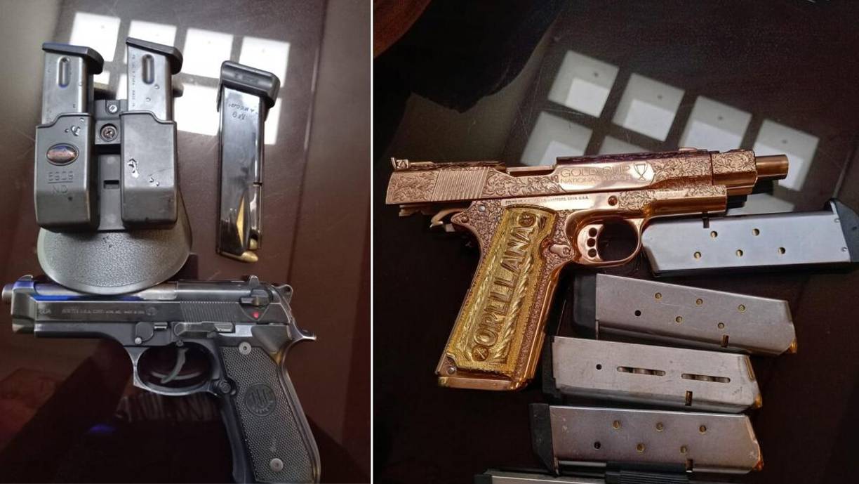 Orellana Donis, alias “El Chejazo”, fue ubicado en una lujosa residencia donde se incautaron vehículos de reciente modelo, armas de fuego, una de ellas personalizada y con incrustaciones de oro, y una fuerte cantidad de dinero, agregó Castillo.