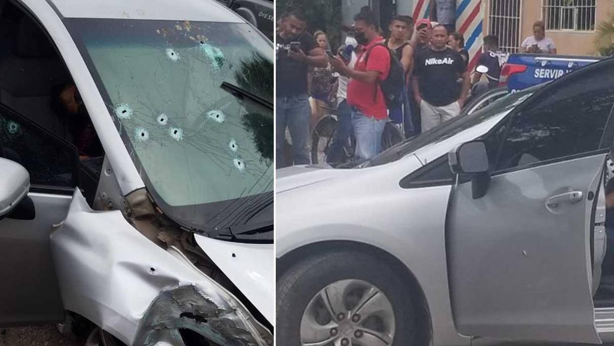 De acuerdo con la versión de testigos al escuchar los balazos comenzó a sonar la bocina de un carro que quedó activada.