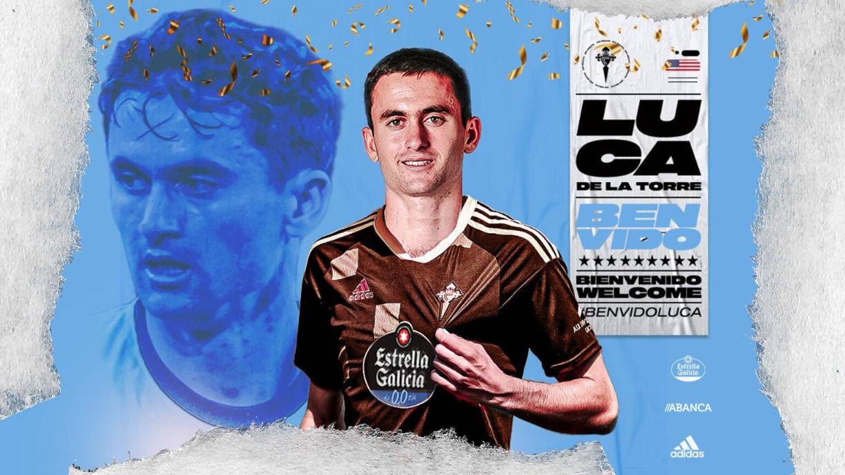 El Celta de Vigo ha fichado al centrocampista estadounidense Luca de la Torre por 2.000.000 €. Firma hasta junio de 2026.
