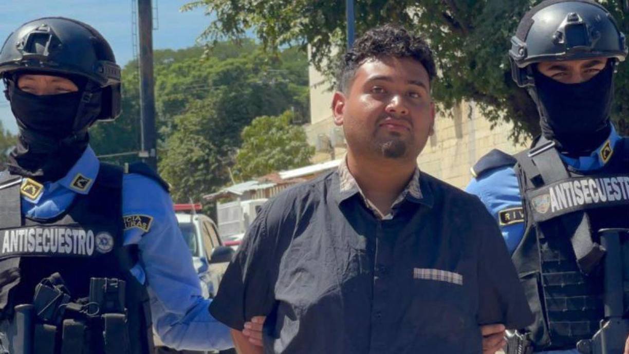 Yadir Antonio Bejarano Hernández fue capturado por un equipo de trabajo de la Unidad Nacional Antisecuestros, en la colonia Nueva Suyapa, Sector Flores de Oriente.