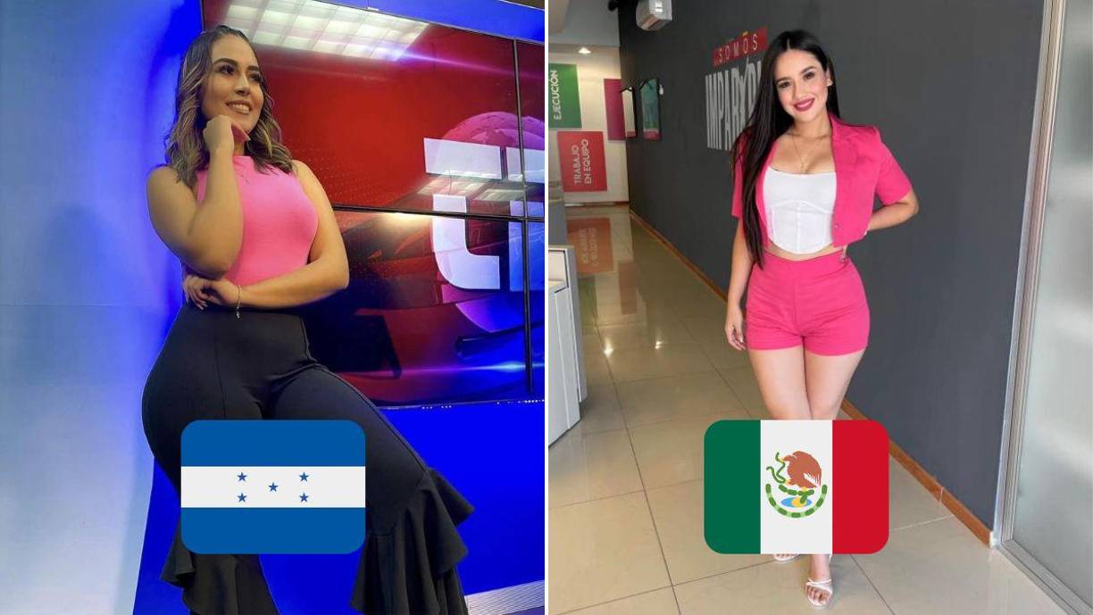 Hoy se juega el partido de vuelta en Toluca entre la Selección de México y la Selección de Honduras. El duelo no sólo está en la cancha, sino también en la televisión, donde destacan bellas periodistas de ambos países.