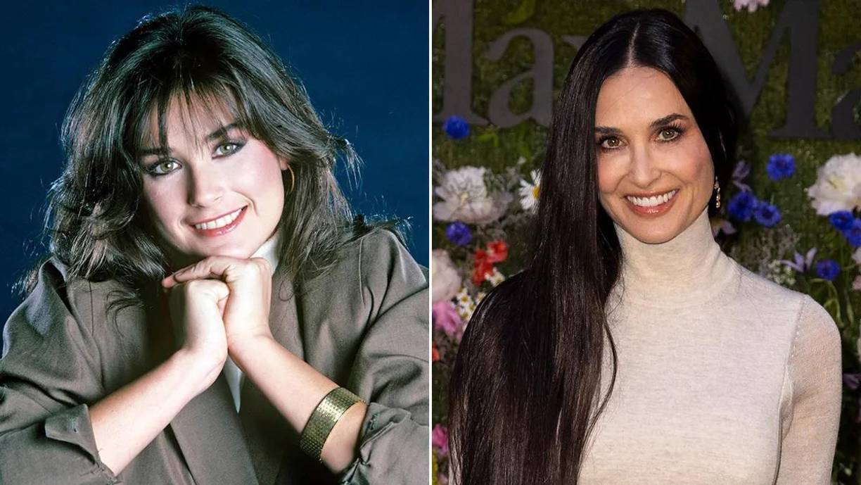 El antes y después de Demi Moore.
