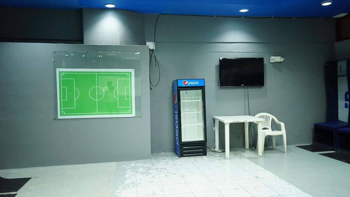 Los camerinos fueron limpidaos, los desinfectaron y climatizaron.