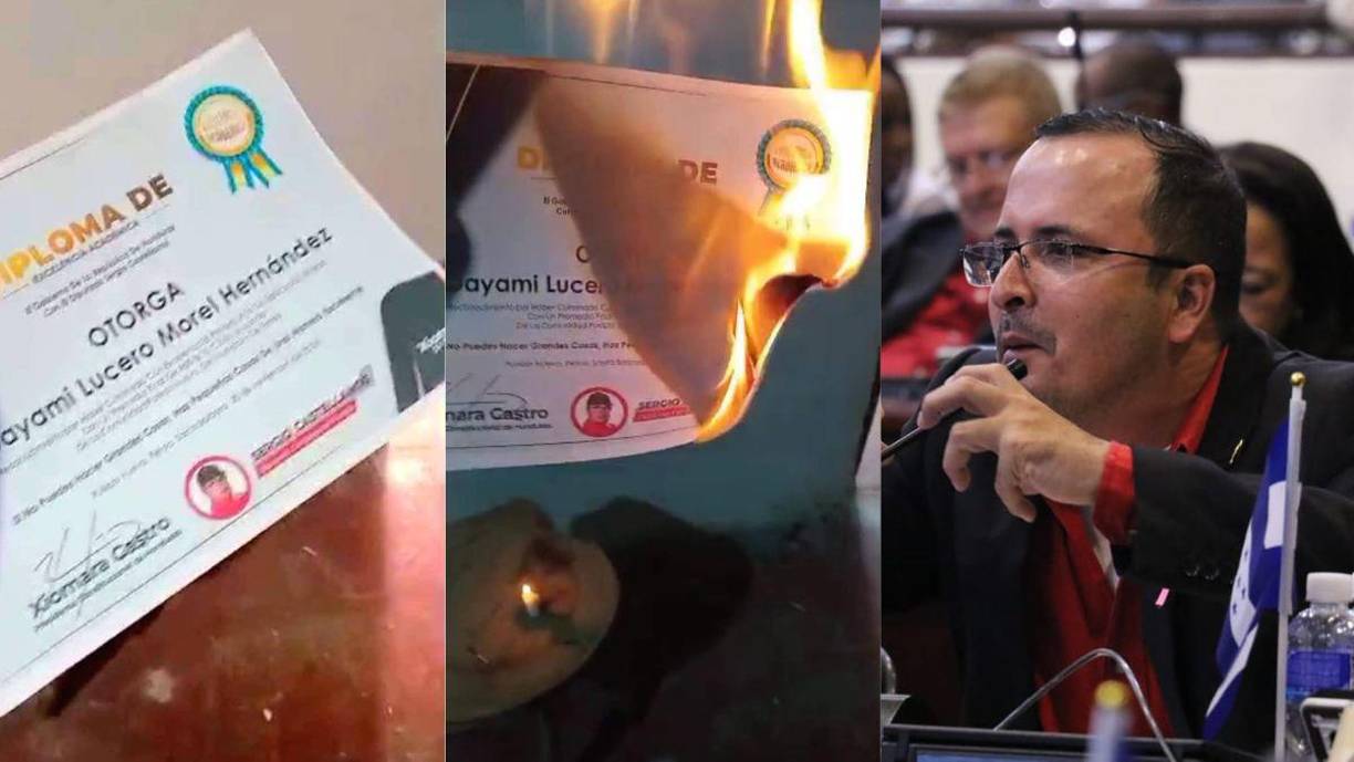 Un padre de familia, en Santa Bárbara, quemó el diploma de honor de su hija, quien había sido reconocida como <b>excelencia académica</b> en su centro educativo.