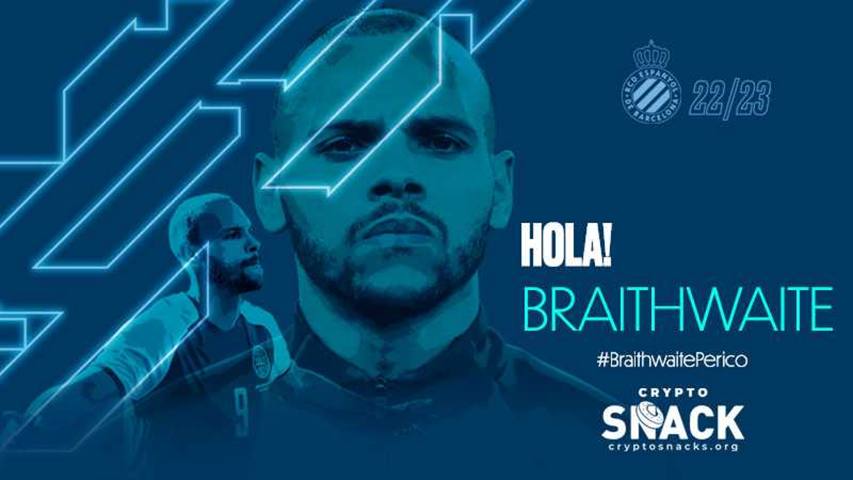 El delantero danés Martin Braithwaite dejó las filas del FC Barcelona y fue anunciado como nuevo jugador del Espanyol. Firma hasta junio de 2025.
