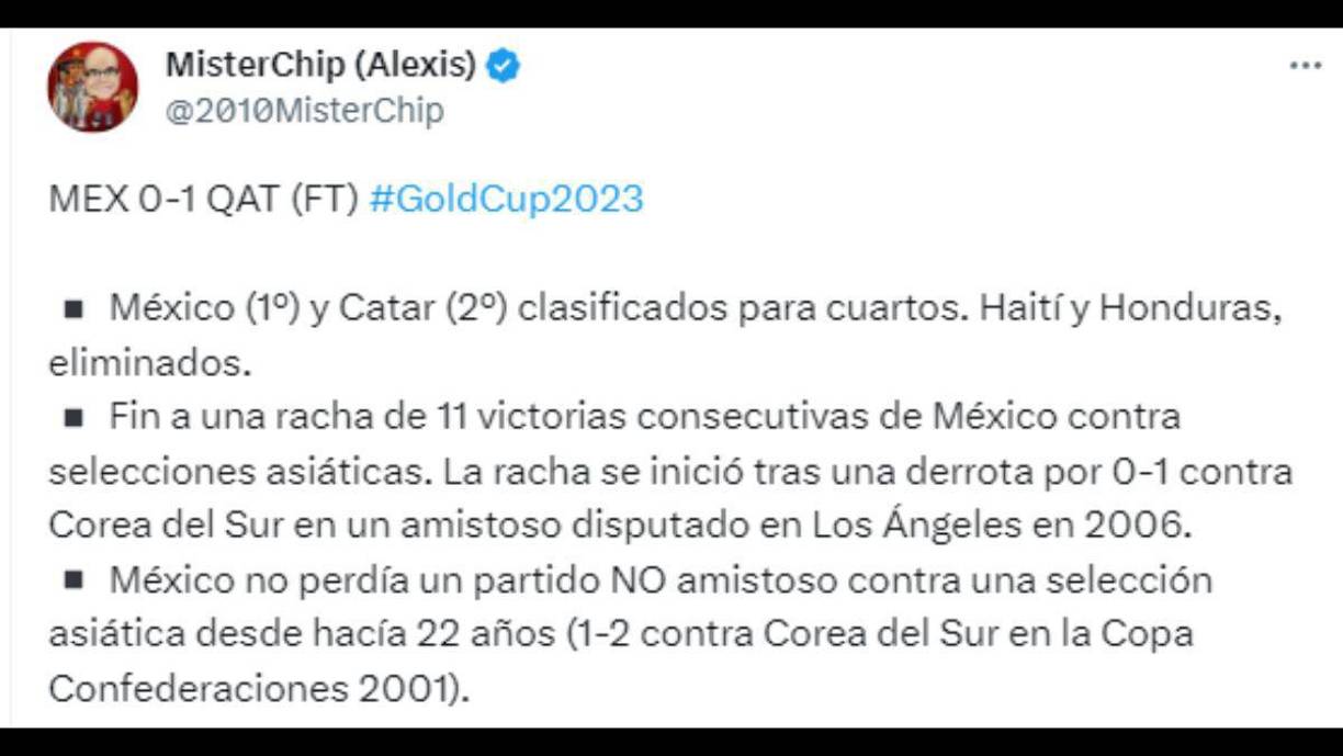 Faitelson explota tras derrota de México ante Qatar en Copa Oro
