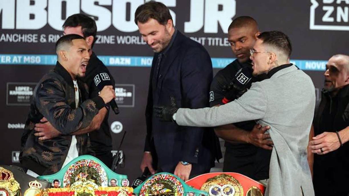 “Al diablo él y su equipo”, señaló el campeón hondureño. “Al final del día pueden hablar todo lo que quieran, pero no pueden defenderlo en el ring. Yo me muevo en silencio y lo demostraré. Estoy en mi segunda casa. Denme dos años y seré el rey de Nueva York. Ahora soy el príncipe. Quiero decirle a todos que sé que ha pasado un tiempo, pero no me he dejado de preparar un solo día. Vean la pelea, porque se va a terminar rápido”.