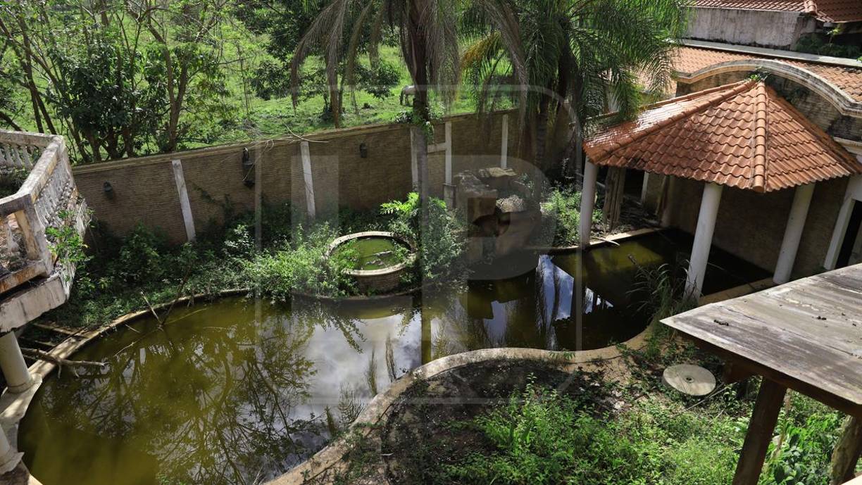 La lujosa mansión de concreto y maderas preciosas, piscina y otras amenidades, descrita en la canción “Cuna de Oro” del grupo musical “Roble Copaneco” no es ni la sombra de lo que fue.