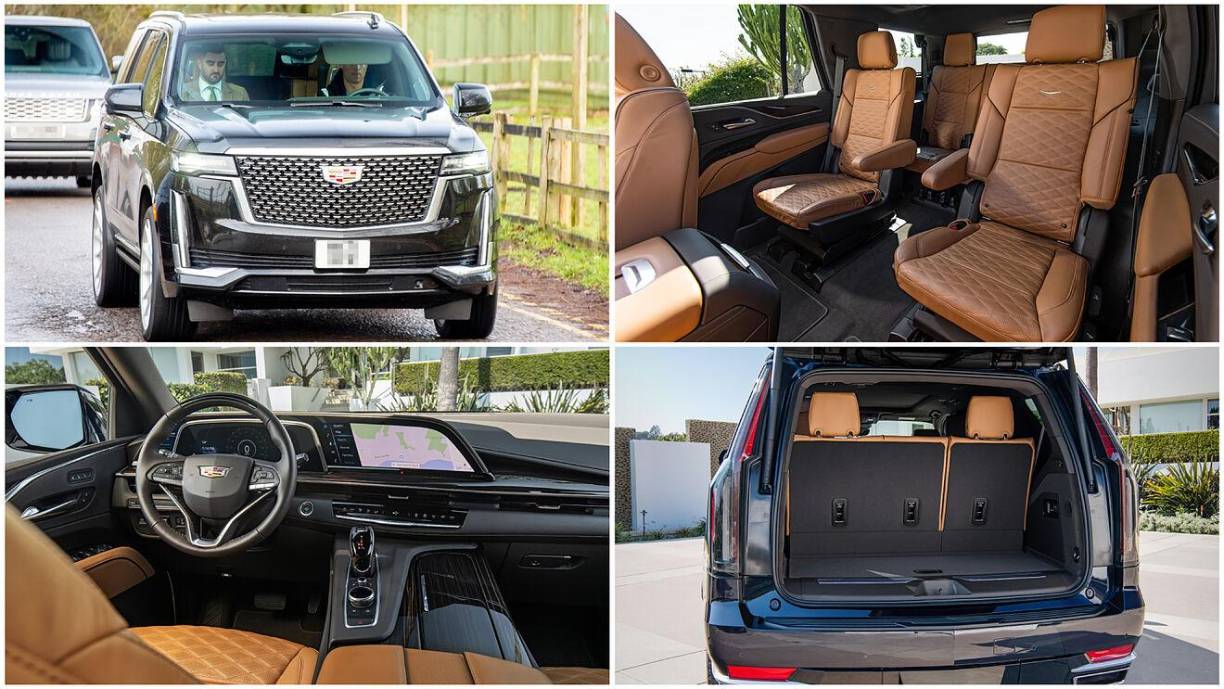 Y la última adquisición de Cristiano Ronaldo es esta Cadillac Escalade. El portugués acudió esta semana al entrenamiento del Manchester United conduciendo el impresionante SUV de lujo, importado directamente desde Estados Unidos y valorado en más de 150.000 euros.