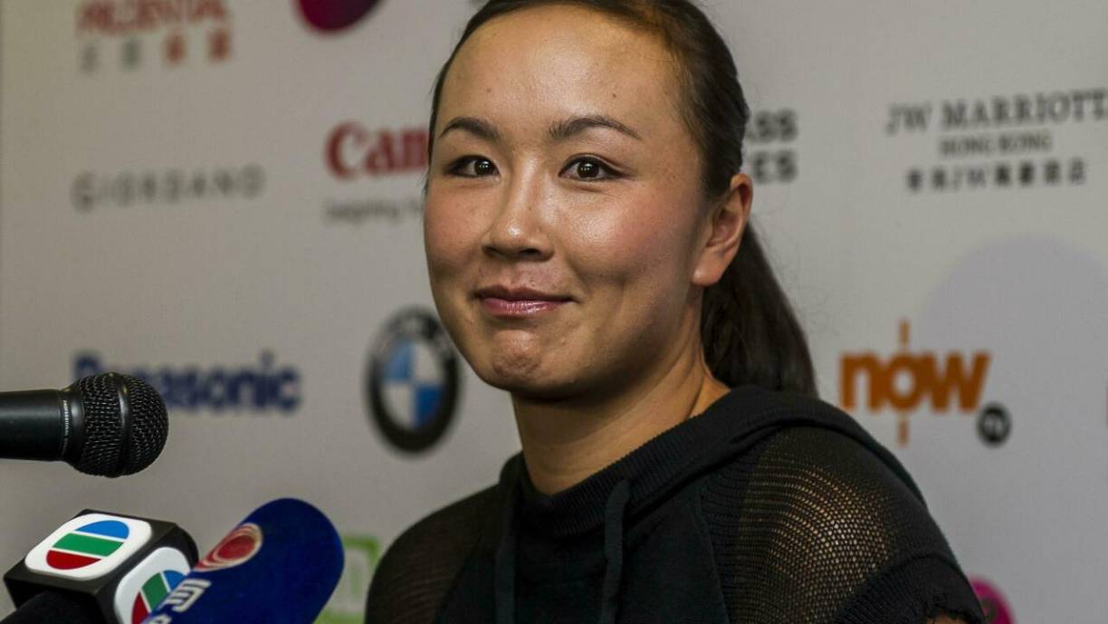 Cuatro fotografías de la campeona de tenis se publican el viernes en la cuenta en Twitter @shen_shiwei. La autenticidad de estas imágenes no pudo ser verificada por la AFP. 