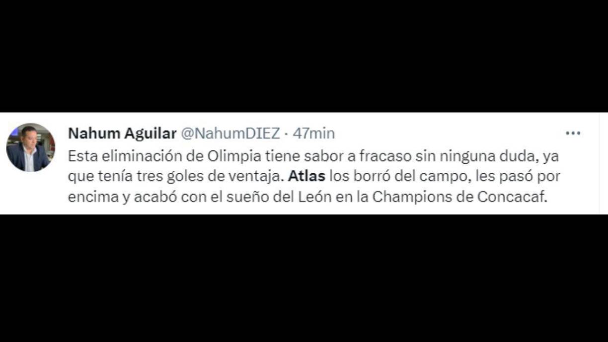 Nahum Aguilar:, jefe de redacción de DIEZ: “Esta eliminación tiene sabor a fracaso”.