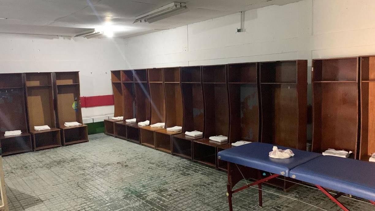 El vestuario del estadio Yankel Rosenthal para los partidos del Premundial Sub-20 de la Concacaf.