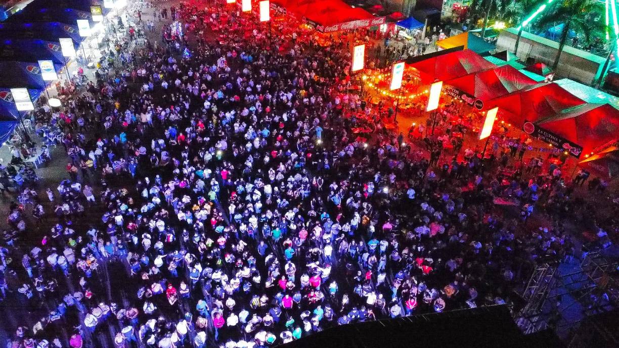 Así lució el concierto de la Banda Z este fin de semana.