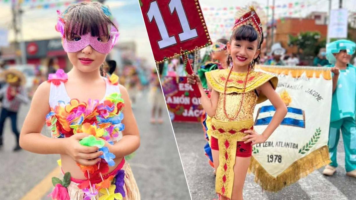 Escolares calientan el ambiente del Gran Carnaval 2022 de La Ceiba