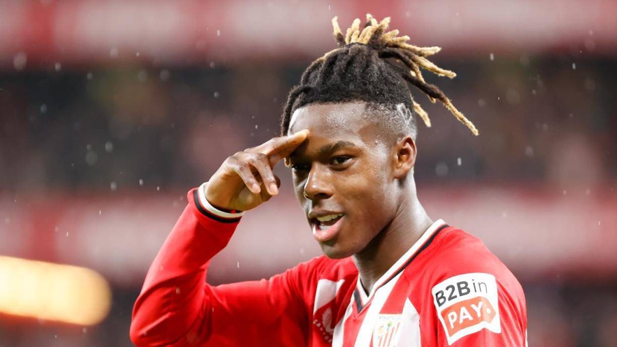 Actualmente Nico Williams tiene 22 años y con un futuro prometedor en el Athletic Bilbao, donde el Barcelona hace todo para su fichaje.