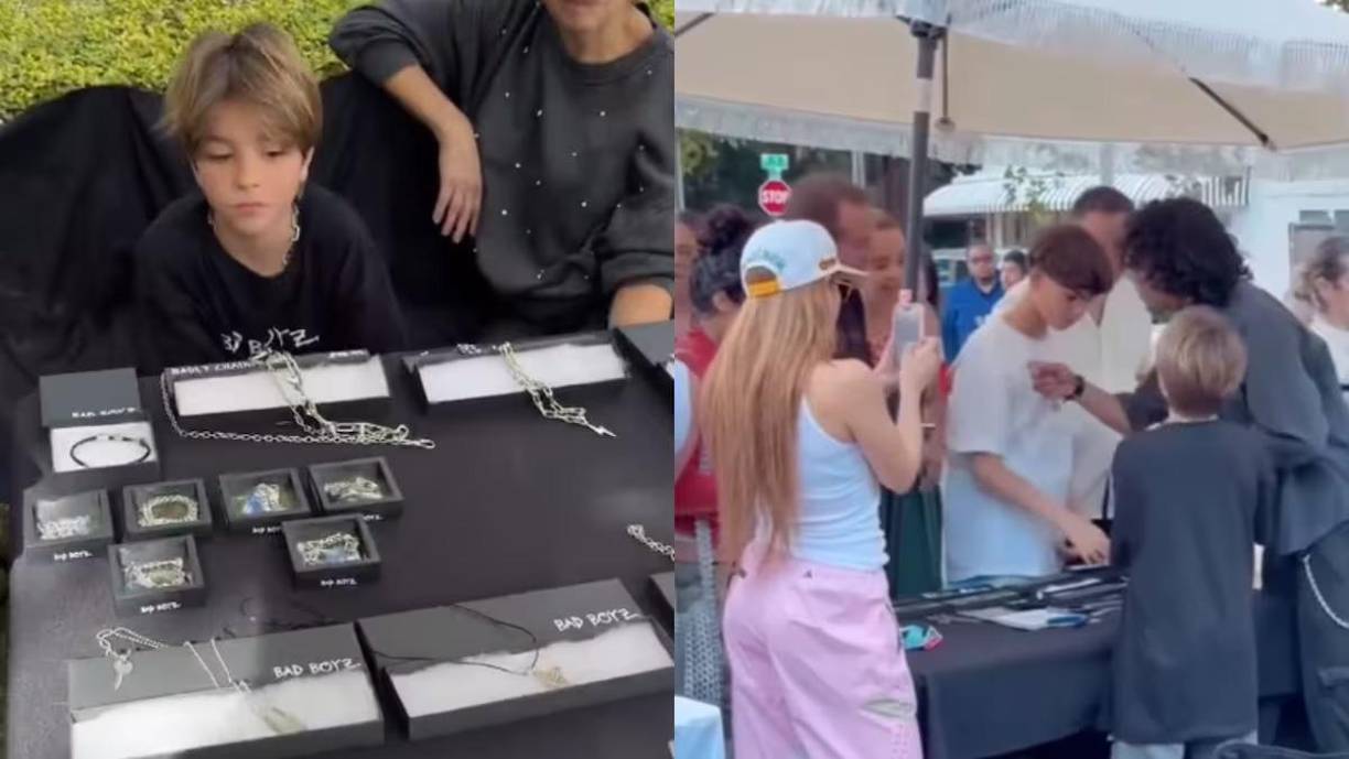 Según se observa en un video que se viralizó en redes sociales, <b>la cantante barranquillera estuvo atendiendo un pequeño bazar que abrió su hijo Sasha</b> en la ciudad norteamericana.