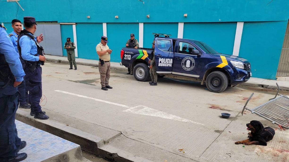 En las fotografías se observa que al menos seis agentes participaron en la captura.