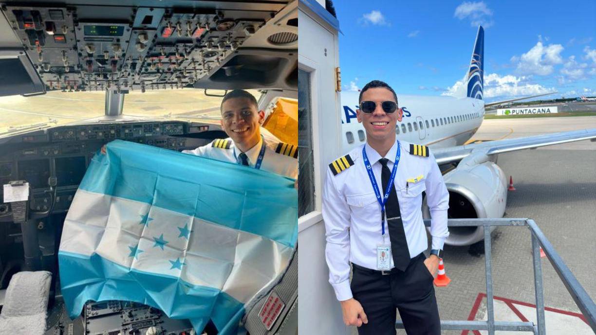 Desde su cabina en los cielos, Sebastián Moradel, originario de La Ceiba, Honduras, ha enorgullecido a los hondureños amantes de la aviación. 