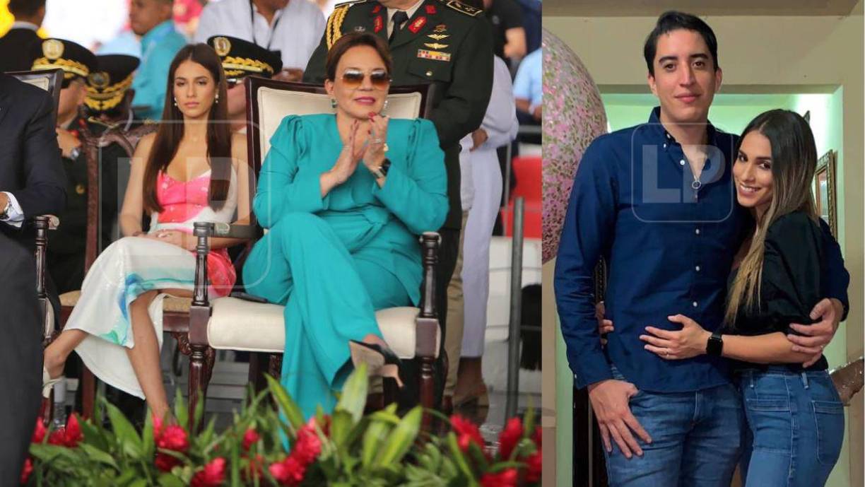 Una hermosa y ‘misteriosa’ joven provocó suspiros mientras permanecía sentada al lado de la presidenta Xiomara Castro en el estrado principal.