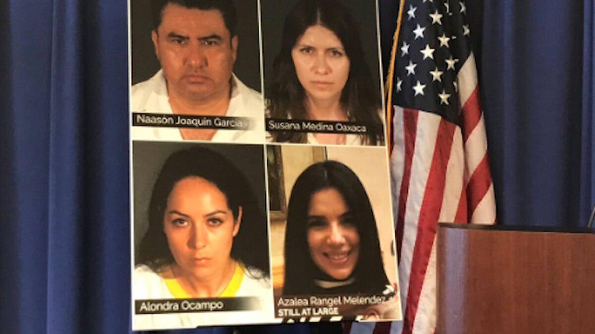 Por estos cargos, Ocampo se declaró culpable: Cargo 19: contacto con un menor para cometer un delito sexual en agravio de la denunciante Jane Doe 1. El abuso ocurrió en Los Ángeles entre el 1 de agosto de 2017 y el 28 de febrero de 2018.Cargo 20: contacto con un menor para cometer un delito sexual contra la adolescente Jane Doe 2. Estos incidentes se registraron en el mismo lugar y fechas que la denunciante anterior.<br /><br />Cargo 33: penetración sexual forzada contra la joven Jane Doe 5, entre el 1 y el 31 de octubre de 2016 en Los Ángeles. Este incidente está relacionado con una “demostración sexual” que presenció Naasón Joaquín en un hotel de Beverly Hills.Cargo 21: contacto con un menor para cometer un delito sexual contra la denunciante Jane Doe 3. Ocampo reconoció que estos abusos ocurrieron en el mismo período y lugar.