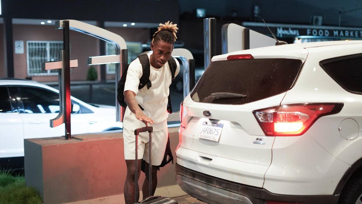 Alenis Vargas, el joven delantero del Sporting Kansas City, estaba en San Pedro Sula y este domingo se sumó a la concentración.