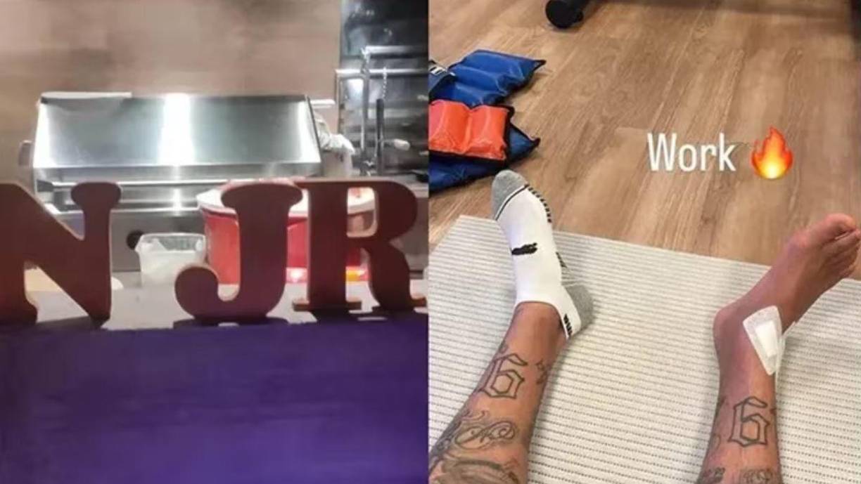 Neymar continúa en su primera etapa de recuperación. Hasta el momento, se entrena de forma particular con los cuidados correspondientes y acompañado de los médicos.