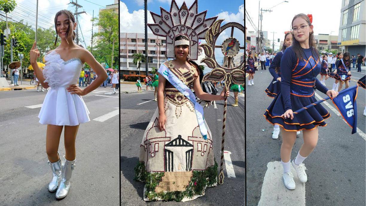 San Pedro Sula fue una fiesta con los desfiles de las escuelas en conmemoración de los 203 años de independencia de Honduras.
