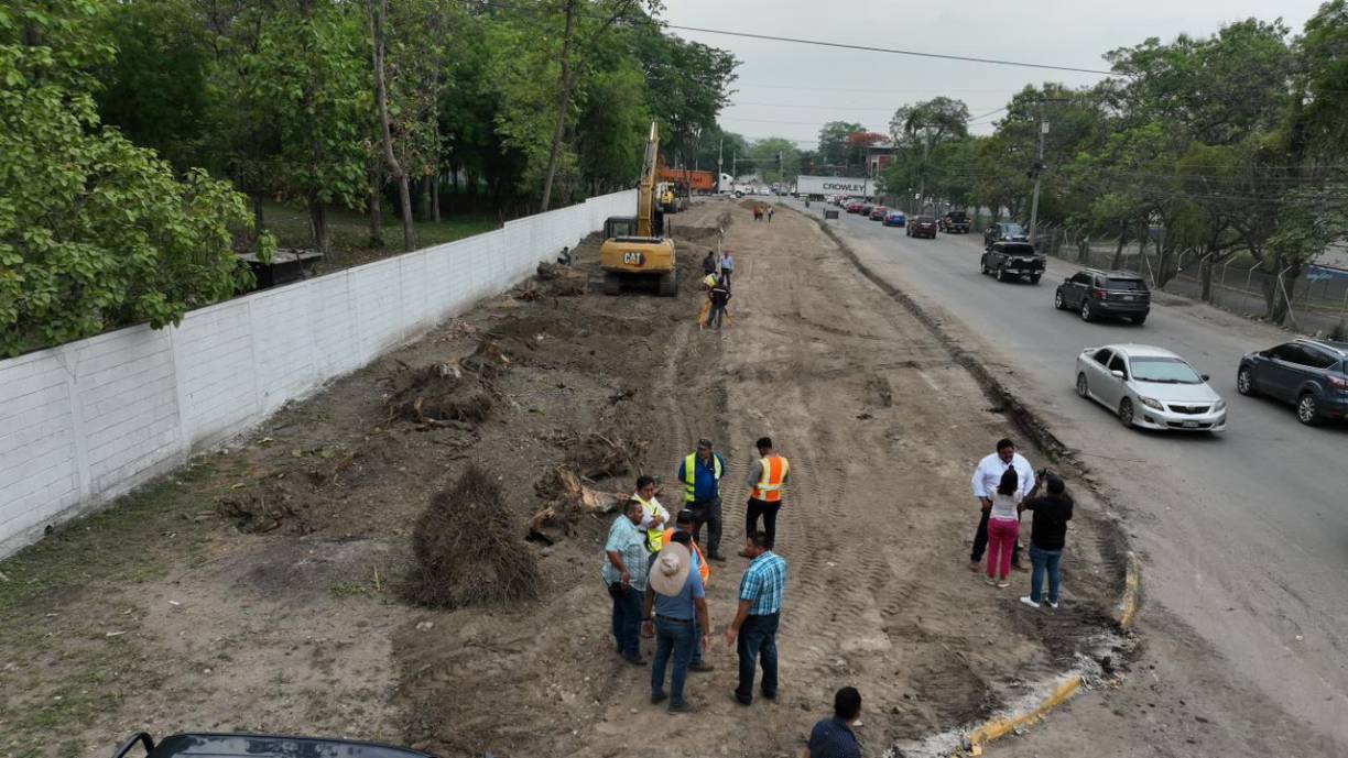 De material selecto será la habilitación del carril que va desde la avenida que viene de Aguas de San Pedro hasta Chamelecón, San Pedro Sula.