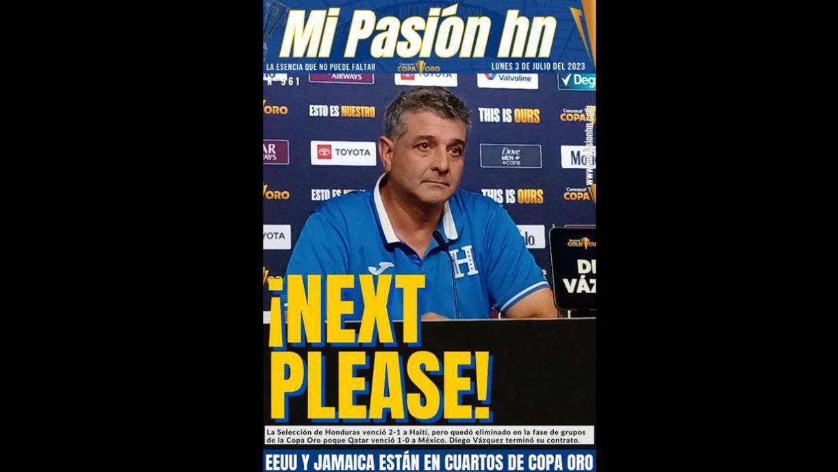 La portada de MI PASIÓN HN: “Next Please”.