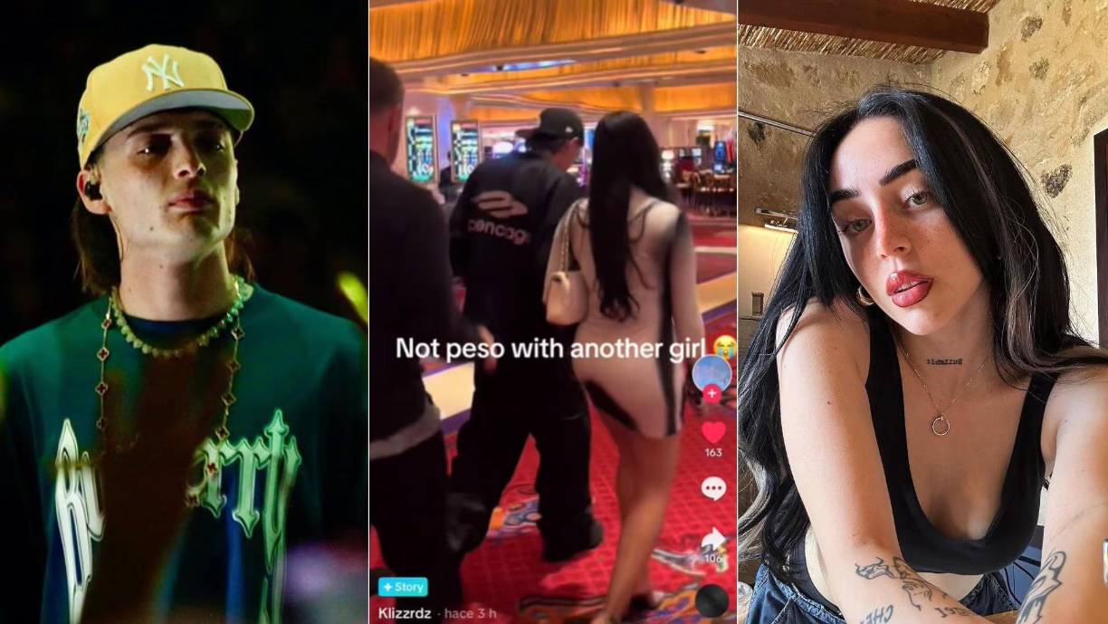 Nicki Nicole termina su relación con Peso Pluma por una supuesta infidelidad.A mediados del mes de febrero, empezaron a circular en redes sociales, videos en los que se aprecia a Peso Pluma muy bien acompañado en un casino de Las Vegas, por una misteriosa mujer que poco tiempo después, fue identificada como Sonia Sahar. Es importante recordar que en ese momento, el cantante mexicano se encontraba en una relación de varios meses con Nicki Nicole, quien se enteró de la presunta infidelidad de Peso Pluma con los videos que para ese momento, ya eran virales, por lo que decidió ponerle fin a su relación.