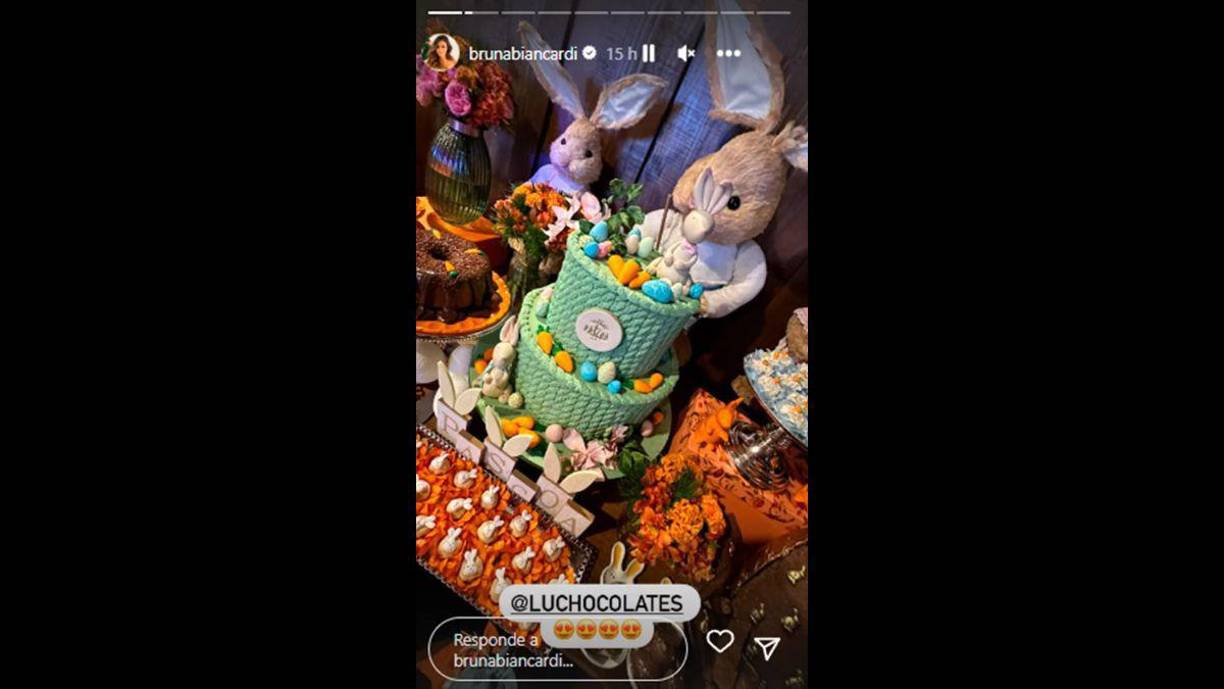 Bruna Biancardi, compartió algunas historias en su cuenta de Instagram en las que se pudo ver la hermosa decoración que tuvo el evento.