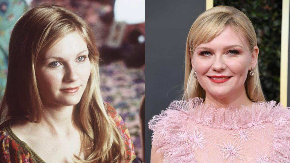 <b>9.</b> <b>Kirsten Dunst</b>: Kirsten Dunst triunfó en la gran pantalla en la década de los años 90. Películas como “Spiderman” fueron las que hicieron que la fama de la joven subiera como la espuma. Kirsten hoy en día sigue vigente con su vida actoral y tiene decenas de películas y series a sus espaldas siendo considerada una de las mejores actrices del mundo.