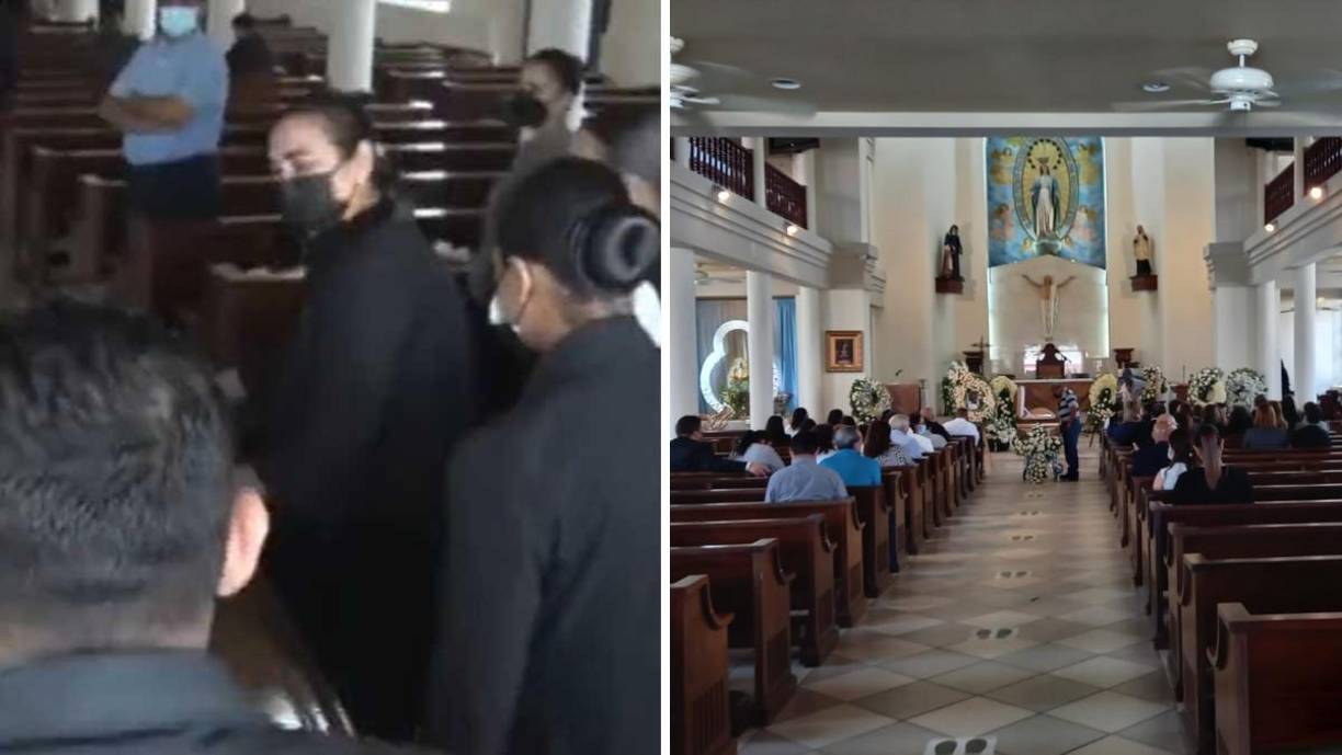 Invadida por el dolor y la tristeza, la exprimera dama de Honduras llegó hasta la Iglesia Medalla Milagrosa, de Tegucigalpa, para acompañar la misa de cuerpo presente de su hijo Said Lobo, quien fue asesinado ayer junto a otros tres jóvenes. 