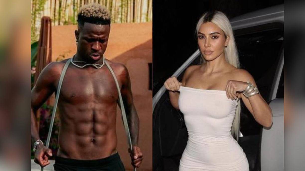 Vinicius y Kim Kardashian encendieron las redes sociales por un peculiar encuentro que tuvieron.