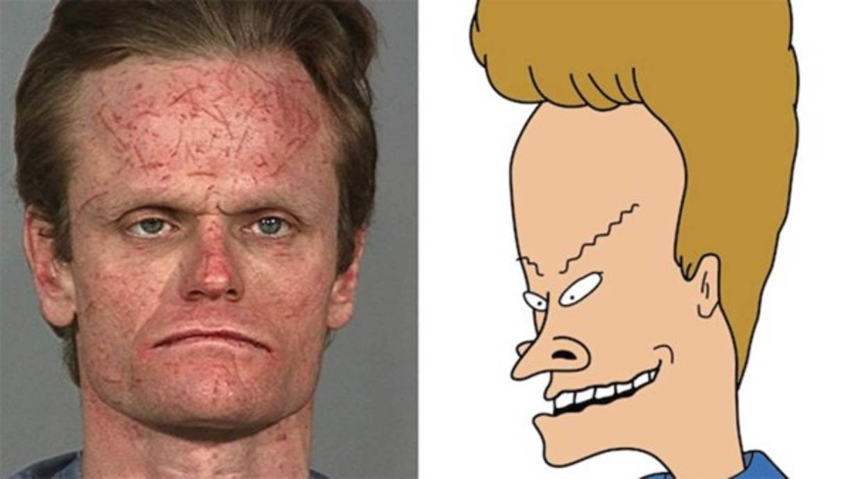 Sin duda este hombre se parece mucho a Beavis, de la serie 'Beavis and Butt-Head'.