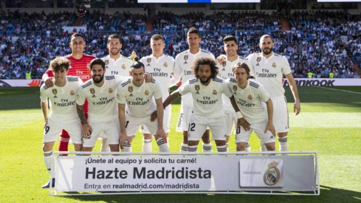 Esta fue la alineación titular del Real Madrid para enfrentar al Celta de Vigo.