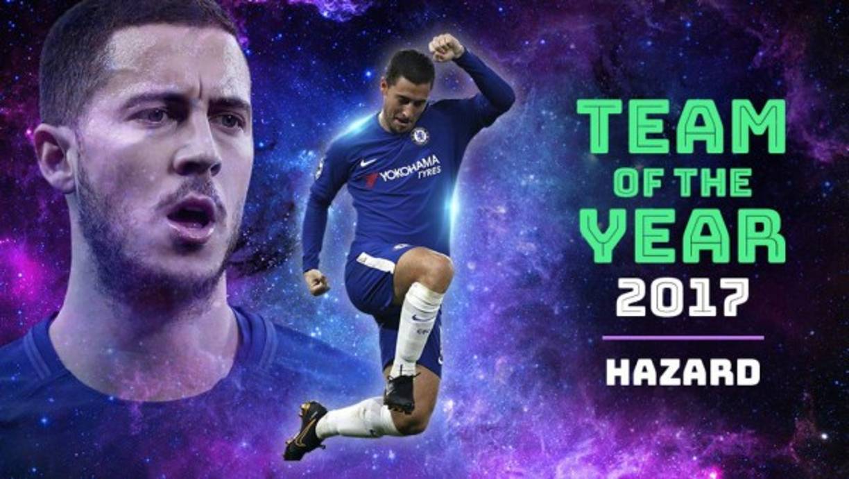 El delantero Eden Hazard (BEL, Chelsea) 38,0% 303.376 votos.