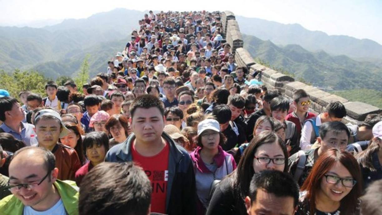 Pero esta es la realidad de la Gran Muralla China.