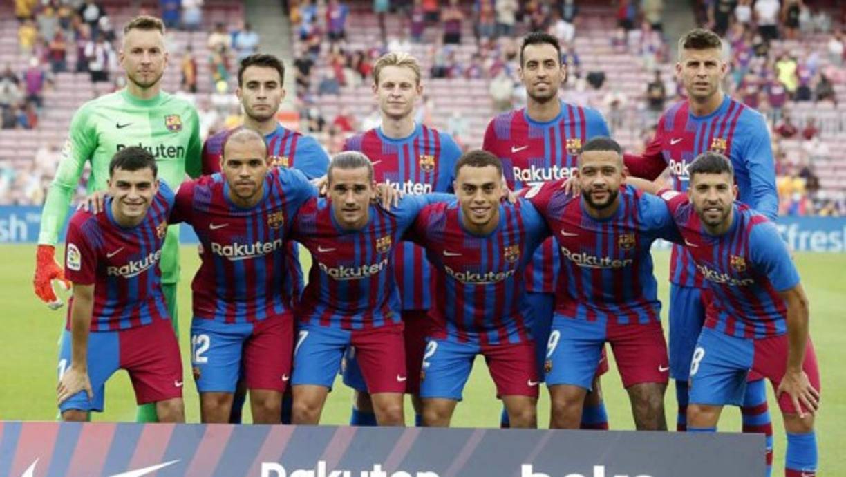 Este fue el 11 titular del Barcelona que mandó a la cancha Koeman para el duelo ante Real Sociedad. Debutaron Eric García y Memphis Depay. Foto Diario Marca.