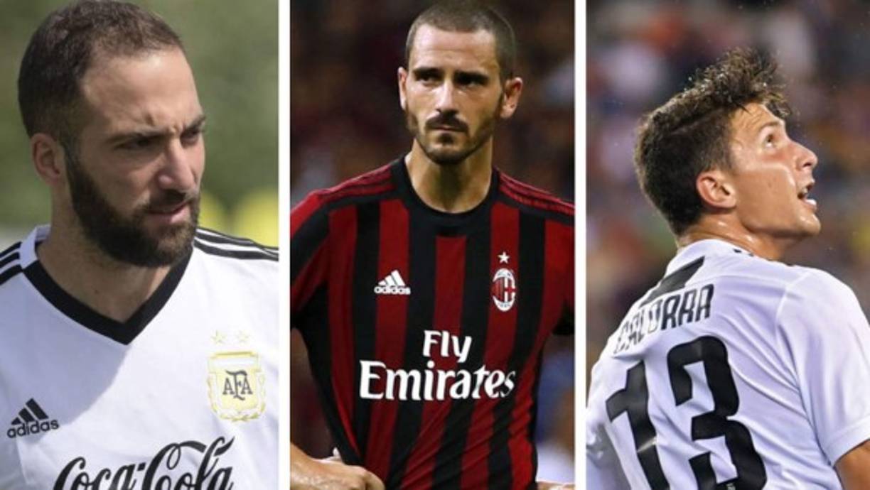 La Gazzetta dello Sport apunta en el interés de Milan y Juventus en varios de sus jugadores. El Milan pretende a Higuaín y Caldara y la Juventus quiere la vuelta de Bonucci.