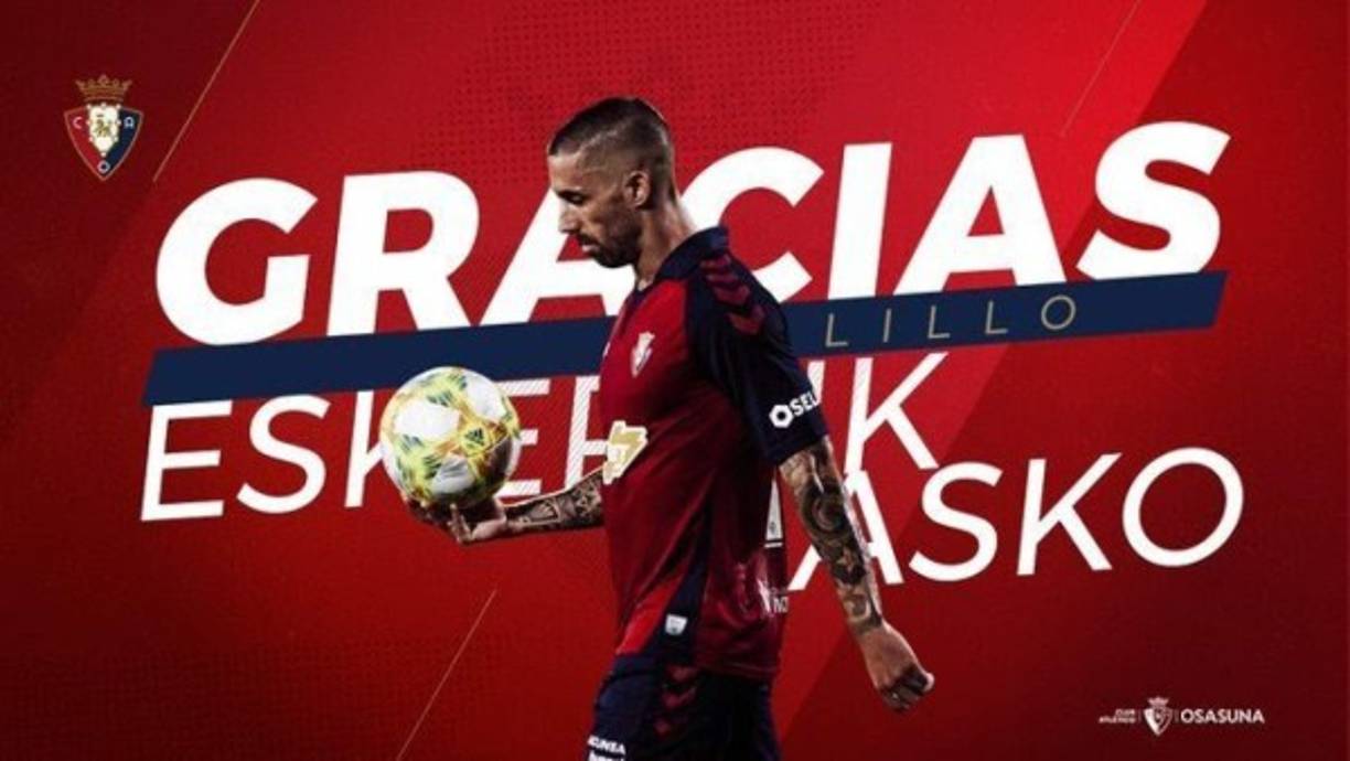 El Osasuna ha hecho oficial la marcha de Manuel Castellano Castro 'Lillo' al Maccabi Haifa israelí después de rescindir el contrato del futbolista, por lo que el jugador se marcha libre.