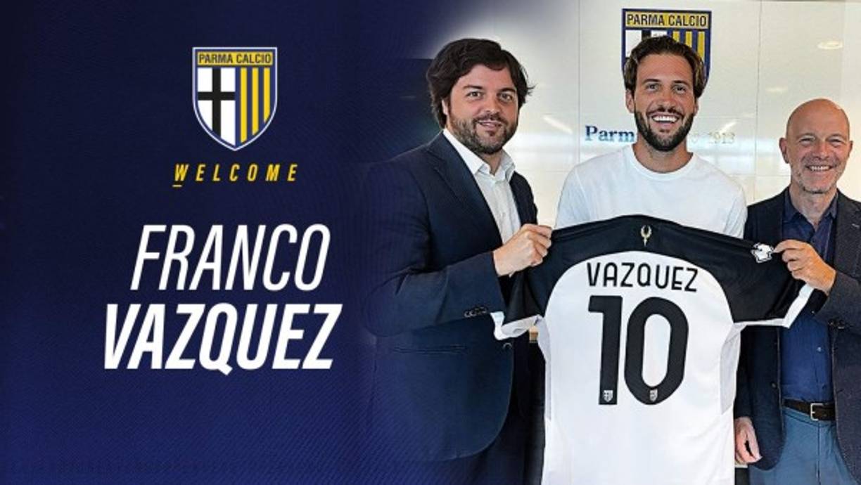 El argentino Franco 'Mudo' Vázquez, cuyo contrato con el Sevilla expiró este año, fichó por el Parma, club de la Serie B italiana, con un acuerdo hasta 2023. Foto Twitter Parma.