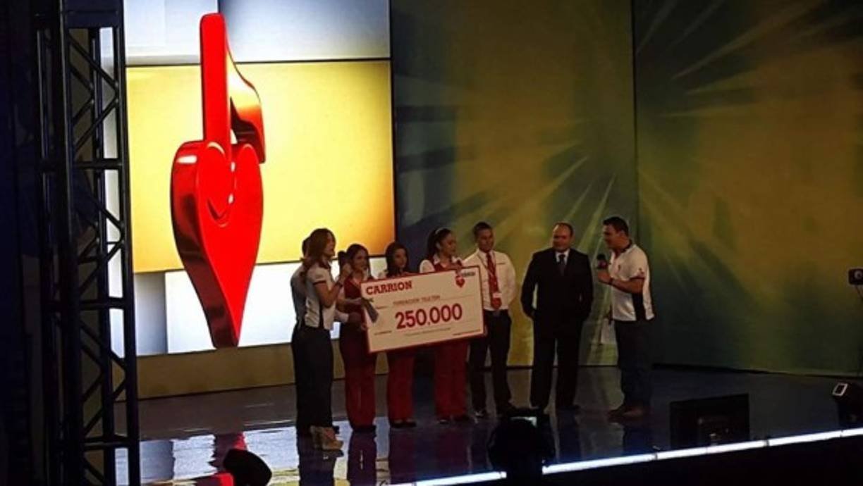 Tiendas Carrion y su donativo de L250,000.