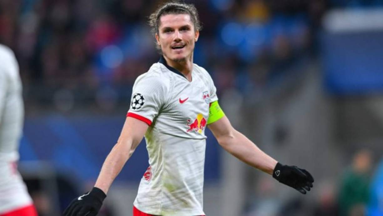 Leipzig's Austrian midfielder Marcel Sabitzer reacts during the German first division Bundesliga football match RB Leipzig v Werder Bremen in Leipzig, eastern Germany, on December 12, 2020.,Image: 575506016, License: Rights-managed, Restrictions: DFL REGULATIONS PROHIBIT ANY USE OF PHOTOGRAPHS AS IMAGE SEQUENCES AND/OR QUASI-VIDEO, Model Release: no